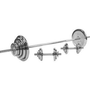 Skivstång Hantlar CHROME - 100kg