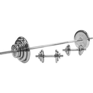 Skivstång Hantlar CHROME - 100kg